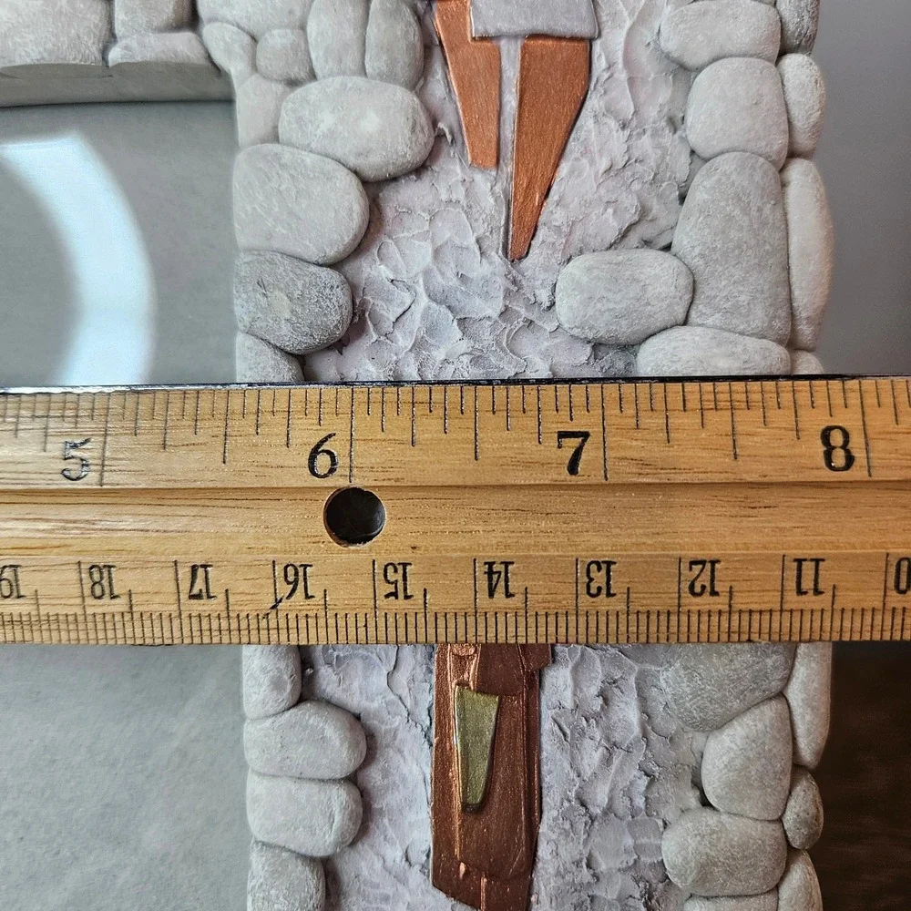 United Design‎ Corp Spiritual Harvest Three Crosses Pebble Texture Photo Frame